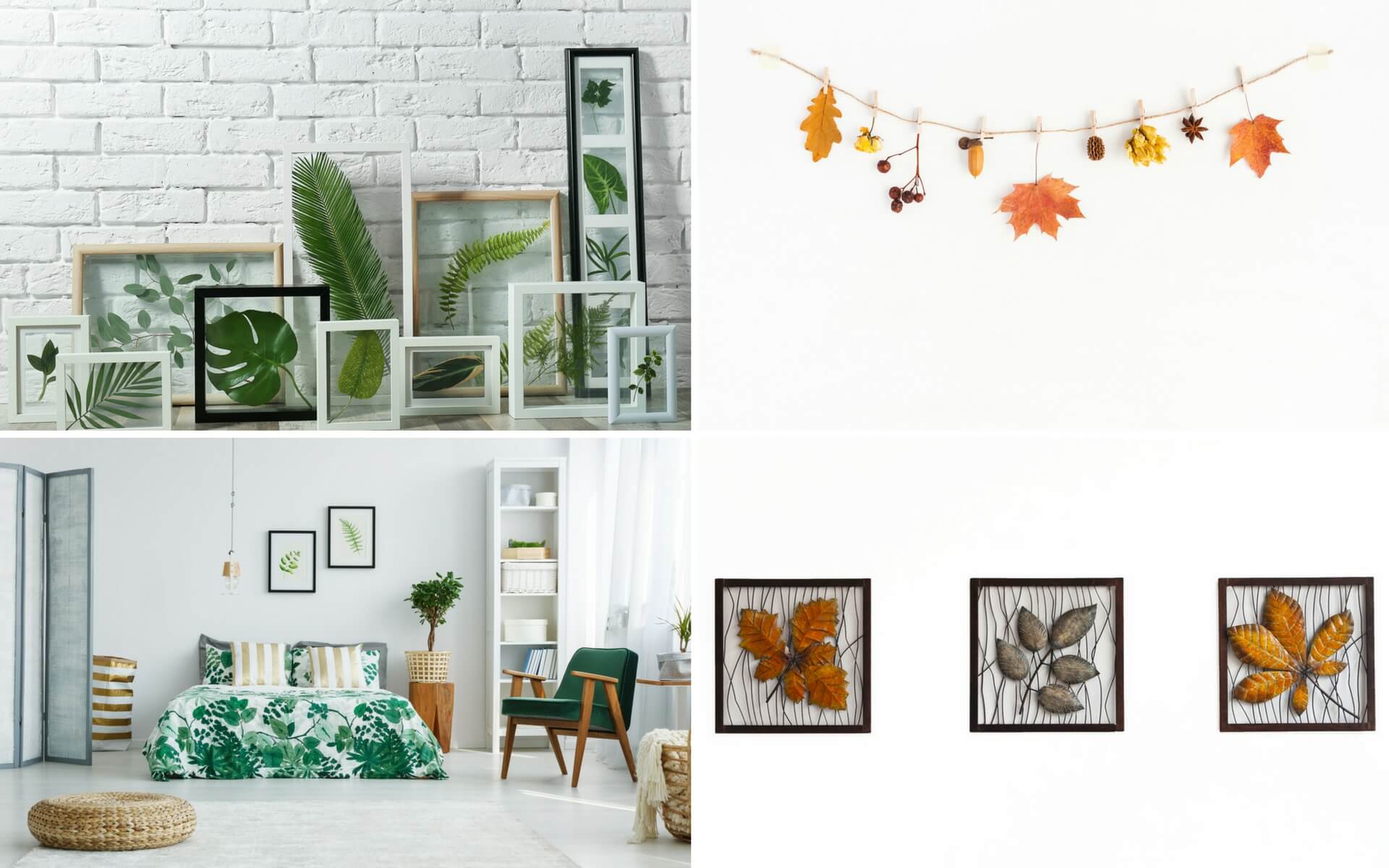 Consigli pratici per decorare le pareti di casa utilizzando semplici foglie